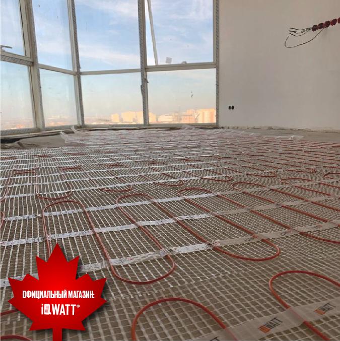 Тонкий самоклеящийся греющий мат IQ FLOOR MAT 150 Вт/м.кв 3,5м²
