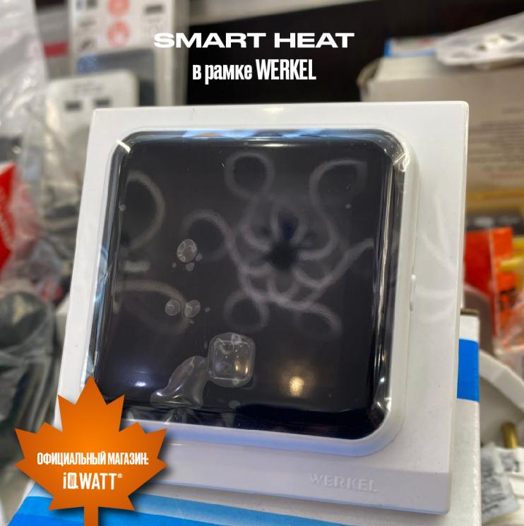 Программируемый терморегулятор с сенсорным дисплеем SMART HEAT BLACK